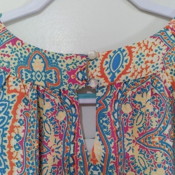 AS u wish Multicolor Sleeveless Shift Dress with Beaded Embellishments - Picture 8 of 11